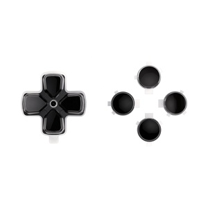 ปุ่ม D-pad แบบสองสี ดำและใส สำหรับเปลี่ยน ไม่มีลายตัวอักษร ปุ่มหน้า D-pad สำหรับคอนโทรลเลอร์ PS5 - Product Image 4