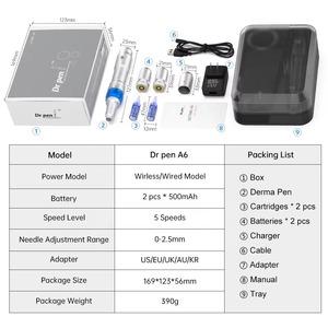 Upgraded Drpen UltimaA6 Auto MicroNeedling Pen Adjustable 02.5mm Needle Depth <strong>DermaPen</strong> for Scalp Hair Follicle Activation - Product Image 3