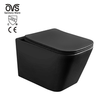 OVS CE Europe luxe moderne sans bords en céramique salle de bains mur suspendu toilette 2023 réservoir d'eau toilette