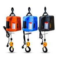 Treuil électrique portable de haute qualité 500 kg 110 V 220 V à commande filaire, mini-treuil, outil de levage à câble en acier