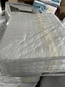 Ensemble de <span class=keywords><strong>couvre</strong></span>-<span class=keywords><strong>lit</strong></span> élégant en dentelle blanche brodée 3 pièces, taille Queen, style hôtel de luxe, pour la décoration de la chambre principale - Product Image 3