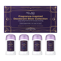 Coffret Cadeau Parfum et Soin Corporel Fraîcheur Longue Durée Anti-Transpirant et Déodorant 50g Lot de 4 Bâtons Déodorants