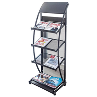 Présentoirs de brochures en métal Porte-brochures Porte-revues Affiches Supports de stockage