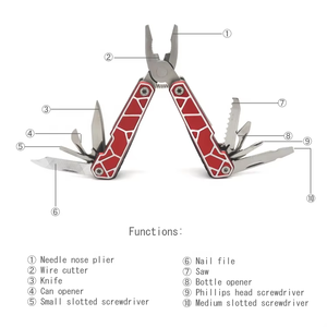 Hoogwaardige Multifunctionele Zaktang Opvouwbare Draadknipper Gereedschap Multifunctionele Tang - Product Image 3