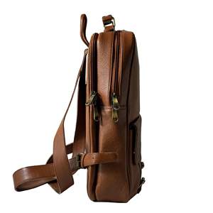 Genuine Leather Luxury <b>Backpack</b> Multi-functional <b>Backpack</b> for Travel Leisure with Laptop Compartment - Product Image 3