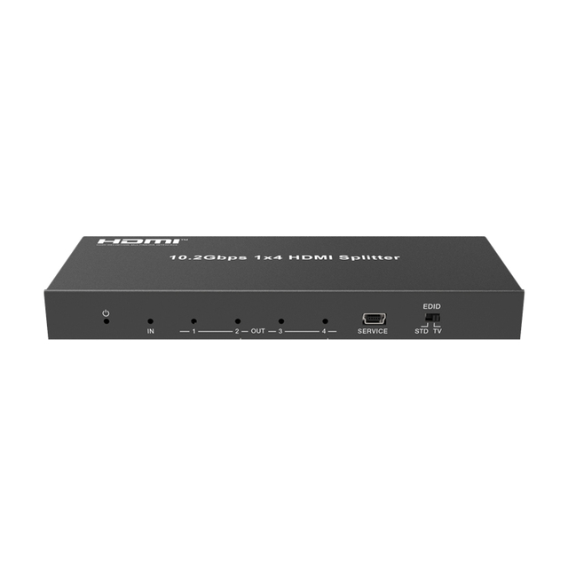 1x8 HD MI Video Splitter 4K@60Hz Audio Video Distributor Box with HDCP 2.2 4K Fiber Optic Equipment