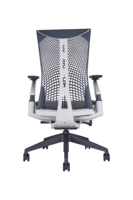 Chaise de bureau exécutive moderne réglable à 360 degrés ES, accoudoirs 4D, confort ergonomique, pivotante pour le bureau à domicile, le salon (tissu)