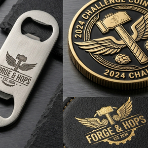 Ensemble de barware de luxe de style industriel OEM, décapsuleur en métal gravé au laser avec logo personnalisé, coffret cadeau bière pour entreprises - Product Image 3