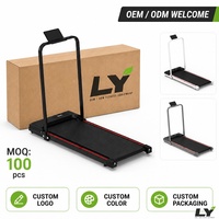 Caminadora Plegable para Debajo del Escritorio, para Oficina en Casa, Motor de 1.5HP, Cinta de Correr con Absorción de Impactos, Carga Máxima 100kg