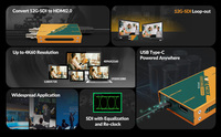 Convertidor de Transmisión AVMATRIX SC1112-12G 12G-SDI a HDMI 2.0, 4K60Hz, Salida SDI en Bucle, para Producción de Video en Vivo para Iglesias