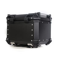 Moto Top Case Aluminium Moto Coffre Étanche Queue Boîte avec Serrure Casque Bagages Rangement pour Scooter Universel