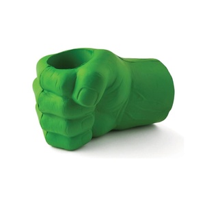 Refroidisseur de boisson en mousse Refroidisseur de bière à côtés souples Porte-boisson de fête portable Canettes de soda Drôle de canette Refroidisseur de poing géant de <span class=keywords><strong>la</strong></span> bête verte - Product Image 2