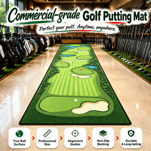 Tapis de golf Dotcom 2x4m |   Tapis d'entraînement personnalisé avec logo d'usine, <span class=keywords><strong>mini</strong></span>-green de golf en polyester ou non-tissé pour la pratique en intérieur - Product Image 1