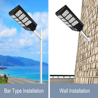 Lampes solaires à détecteur de mouvement Anern ABS IP65 Extérieur Tout-en-un Lampe solaire LED pour rue