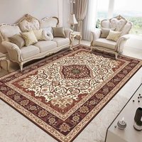 Tapis de luxe persans pour la décoration de la maison, tapis et carpettes sur mesure antidérapants fabriqués à la machine pour salon et chambre d'enfants