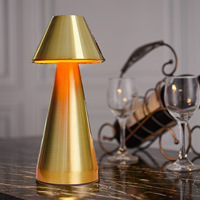 Lampe de table de luxe sans fil TSINYE avec commande tactile lampe de bureau rechargeable à piles 3 couleurs lampe portable à intensité variable
