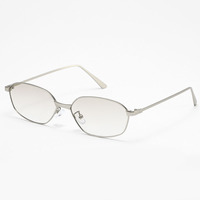 Lunettes de soleil hexagonales en métal pour femmes et hommes, monture fine, branches en métal, protection UV400 durable, vente en gros OEM