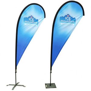 Agente de Compras QM, Bandera Publicitaria Personalizada para Exteriores, Bandera en Forma de Lágrima, Bandera de Pluma para Playa, Publicidad Promocional - Product Image 1