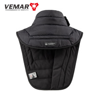 Echarpe de cou d'hiver pour moto Echarpe de cou résistante au froid Col thermique en polaire Bavoir Randonnée Cyclisme Running Sports Ski Snowboard Femmes Hommes
