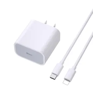 USB Type-C кабель зарядное устройство США ЕС Великобритания штекер PD 20 Вт Быстрая зарядка настенный адаптер для iPhone Apple iPad