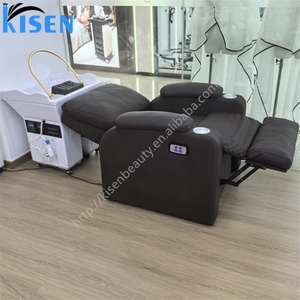 KISEN Beauty Salon Furniture Water Circulation Hair Salon Portable Basin Adjustable Electric Salon Full Body Massage Shampoo <b>Bed</b> - Product Image 6