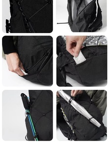 Bolsa de Escalada Personalizada Ligera de Mezclilla, Bolsa para Cuerdas de Escalada, Impermeable, con Reflectores de Seguridad Nocturna, Mochila de Poliéster - Product Image 3