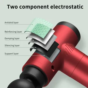 Pistola de massagem miofascial portátil HB-006 para massageadores miofasciais, pistola de massagem miofascial de tecido profundo com cabeça dupla