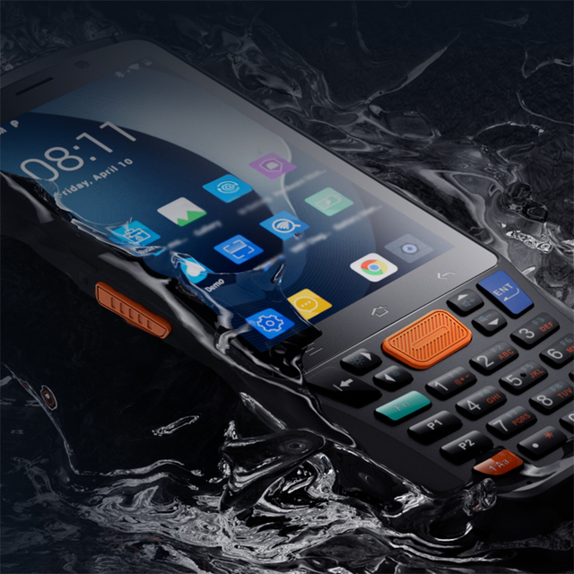 Android 12 Rugged 4 Inch Pdas Smart Mobile Data Acquisition Terminal Handheld Pda Barcode Scanner With Keyboard