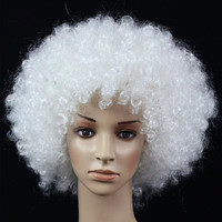 Ventes directes d'usine Afro tresse perruque bal masqué habiller les fans cheveux drôle drôle Clown coloré tresse perruques