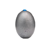 Zhihai Plomb de pêche en fonte 14g-150g, forme olive, pour pêche en mer et en rivière, avec trou de connexion, résistant à la corrosion, écologique, haute performance