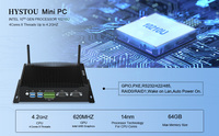Mini PC Industrial sin Ventilador I7-10510U SSD 2xGbE 4xUSB3.0 2xUSB2.0 2xCOM(232/422/485) GPIO Audio DC ANT Win10/11/Linux
