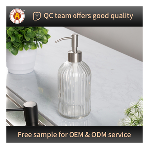 Long nhãn Xà Phòng Lỏng <span class=keywords><strong>Dispenser</strong></span> 420Ml 28/400 Boston Vòng Tay Xà Phòng Thủy Tinh <span class=keywords><strong>Dispenser</strong></span> Màu Xanh Lá Cây Màu Hồng Chai Với Bơm - Product Image 5