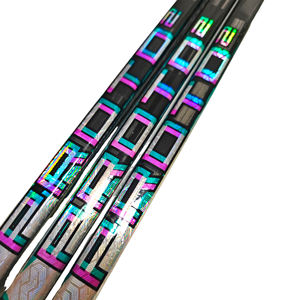 BAU ポルト 2 カーボンファイバー アイスホッケー スティック（フィールドテープ、アイスグリップラップ付き）- 高品質カスタムロゴ - Product Image 1