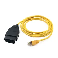 Precio DE FÁBRICA DE ICOM, Cable ENET OBD2, Cable amarillo Ethernet, Compatible con BMW, lector de código de programación de lujo oculto