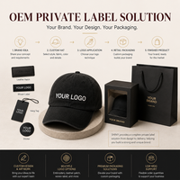 Topi Baseball Custom OEM ODM Pabrik Label Pribadi Bordir Logo Topi Snapback Kemasan Kotak Hadiah Layanan Satu Atap