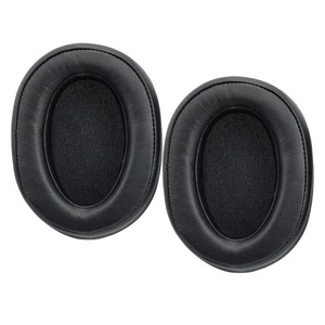Coussinets en cuir 100ABN de haute qualité avec couvercle antibruit de remplacement en mousse à mémoire pour casque Sony MDR 100ABN WH <span class=keywords><strong>H900N</strong></span> - Product Image 3