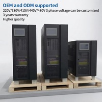 Onduleur industriel triphasé en ligne 120 kVA/100 kW 380 V/400 V/415 V pour ascenseurs/équipements médicaux/machines d'usine