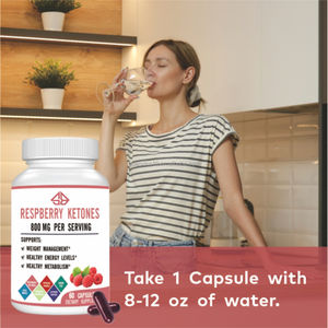 OEM Complexe d'extraits naturels de mangue africaine, de thé vert et de cétone de framboise pour la perte de poids et le soutien du métabolisme chez l'adulte, 60 capsules - Product Image 3