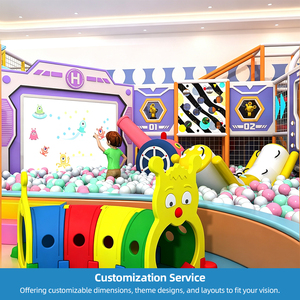 Conception de château gonflable pour aire de jeux pour enfants, grand toboggan intérieur, piscine <span class=keywords><strong>Bobo</strong></span>, équipement d'aire de jeux gonflable, personnalisation - Product Image 3