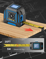 Télémètre laser infrarouge 60M de qualité industrielle, haute précision, appareil 3-en-1 avec étanchéité IP54, résistance à la poussière, précision de 0,5 mm