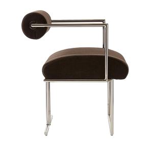 <span class=keywords><strong>Chaise</strong></span> d'art moderne de luxe avec cadre en métal chromé et dossier à roulettes, <span class=keywords><strong>chaise</strong></span> d'appoint design pour salon EU/US - Product Image 5