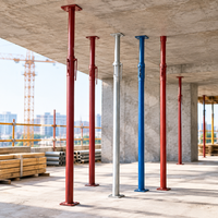 Étai en acier galvanisé avec revêtement Galvalume (zinc-aluminium) pour coffrage, échafaudage, étaiement et support de construction en béton, type Acrow Jack