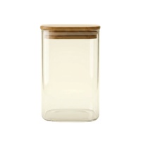 Bocal en verre vide transparent avec couvercle cloche pour stockage et conteneur d'aliments de cuisine