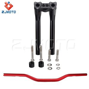 Elevadores de 1,5 "Pullback 12" + 1 "para <span class=keywords><strong>Harley</strong></span> Dyna Softail Street <span class=keywords><strong>Bob</strong></span> Sportster FXR FXBB 38mm Abrazadera Montaje Manillar <span class=keywords><strong>Fat</strong></span> Bar - Product Image 5