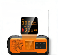 Radio Darurat 5W Speaker Keras NOAA/WB/AM/FM BT Engkol Tangan Tenaga Surya