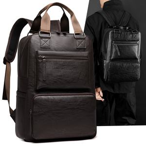 Zaini Impermeabili da <span class=keywords><strong>Uomo</strong></span> di Grande Capacità <span class=keywords><strong>Zaino</strong></span> Porta PC in <span class=keywords><strong>Pelle</strong></span> Borsa Casual da Lavoro con Cerniera <span class=keywords><strong>Zaino</strong></span> per la Scuola - Product Image 1