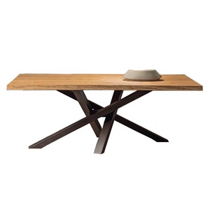 Bàn Cơ Sở Công Nghiệp Heavy Duty <span class=keywords><strong>X</strong></span> Hình Side Cast Iron Nội Thất Kim Loại Bàn Ăn Bàn Cà Phê Chân Bàn Cơ Sở Cho Bàn - Product Image 2