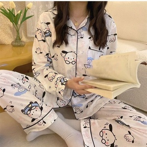 Comercio Exterior Transfronterizo <span class=keywords><strong>para</strong></span> Corea: Vestido Largo de Poliéster sin Cuello, Estilo Coreano a Cuadros, de Manga Larga <span class=keywords><strong>para</strong></span> Primavera y Otoño, <span class=keywords><strong>para</strong></span> Mujer - Product Image 3