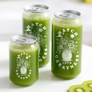 Tarro de plástico transparente para pasteles <span class=keywords><strong>con</strong></span> impresión de logotipo personalizado Nicro, lata de PET <span class=keywords><strong>con</strong></span> <span class=keywords><strong>tapa</strong></span> de aluminio, botella para jugo, latas de café, <span class=keywords><strong>tarros</strong></span> de embalaje para bebidas - Product Image 2