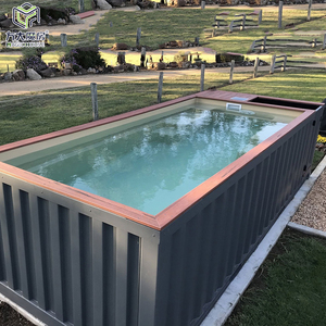 Piscine Conteneur Extérieure Hors Sol - Fenêtre Acrylique 20ft/40ft - Spa Bien-être Matinal - Écologique - Product Image 2